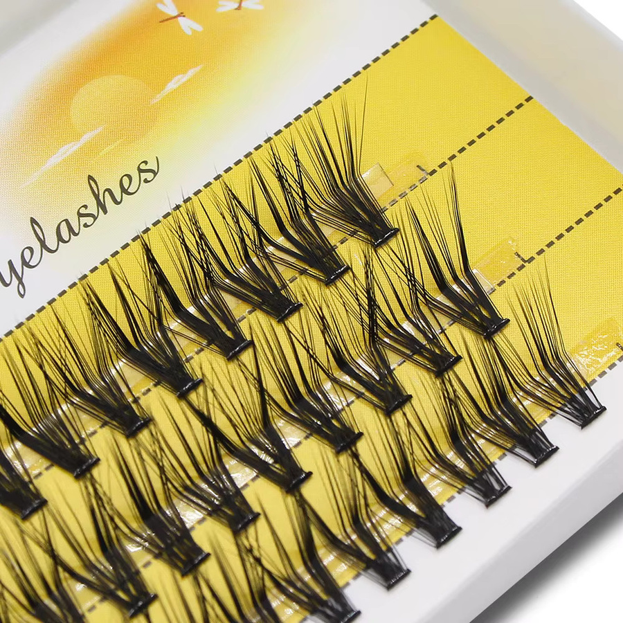MUYD Professional M Curl Foxy Eyes Lashes Cluster Einzelwimpern, Unisex - Bild 4