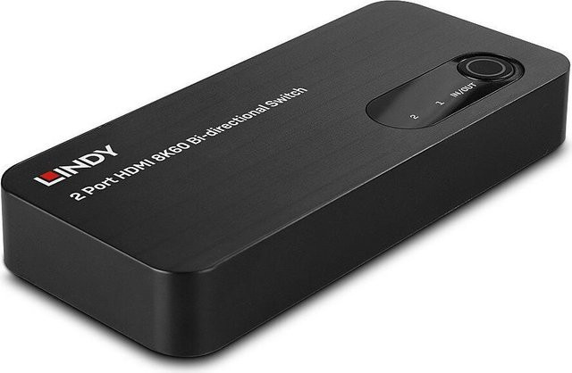 Lindy 2-Port HDMI 2.1 Switch 8K60 HDR Bidirektional Schwarz (38339) - Bild 1