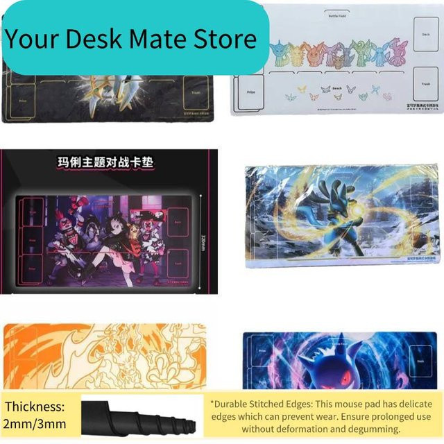 Potdemiel Pokémon Anime Gaming-Mauspad rutschfeste Schreibtischunterlage multicolour - Bild 1