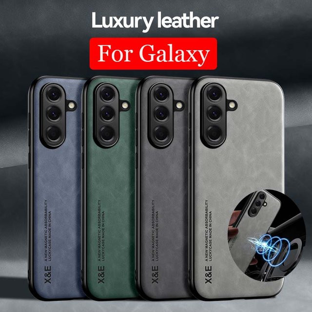 Stoßfeste Schutzhülle für Samsung Galaxy mit magnetischer Autohalterung in Grau - Bild 1