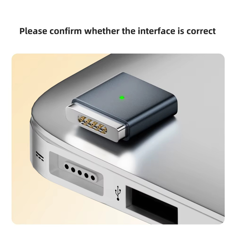 Magnetischer USB Typ-C auf MagSafe 2 Konverter Ladeanschluss PD100W 20V 5A für Apple MacBook Air und Pro - Bild 3