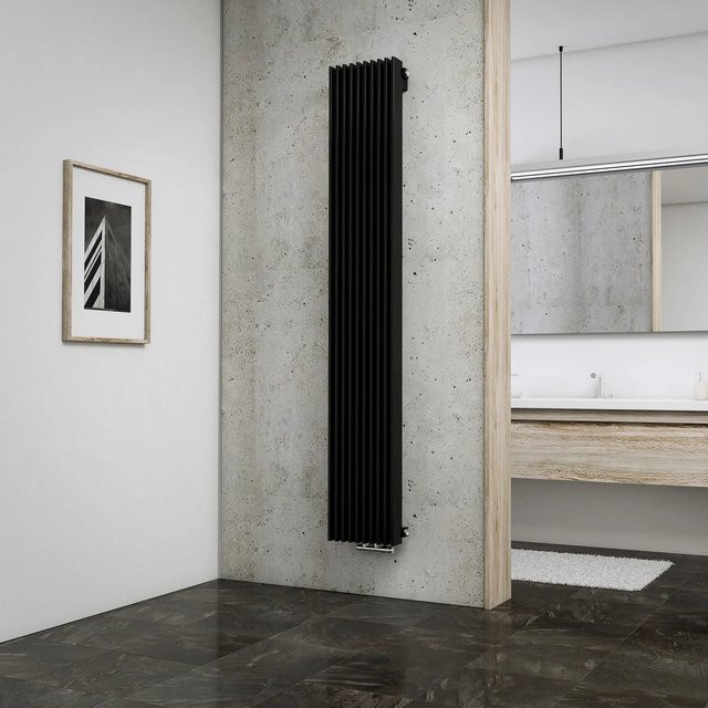 Schulte Design-Heizkörper London mit Mittenanschluss in Anthrazit, Leistung: 1.111 W - Bild 1