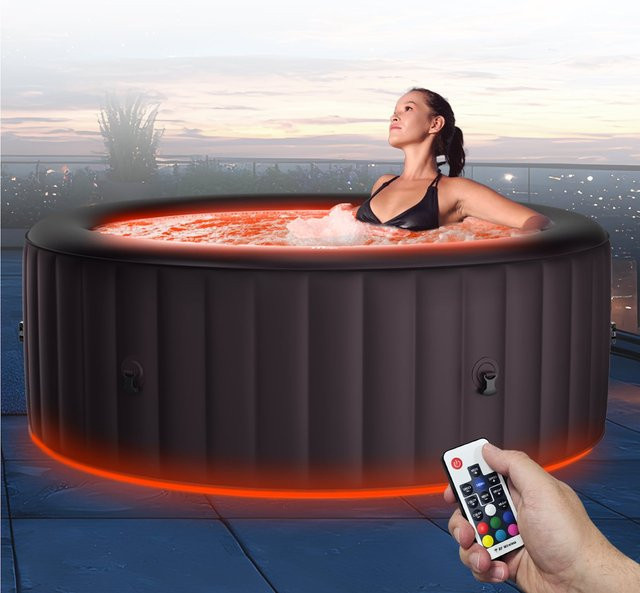 Miweba MSpa Whirlpool Urban Aurora U-AU061 aufblasbar für 6 Personen mit LED, M-ONE und Ozon-Desinfektion - Bild 1