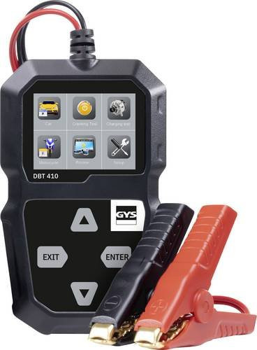 GYS Batterietester DBT 410 für Batterien, Starter und Lichtmaschinen in Schwarz, 6 V und 12 V - Bild 1