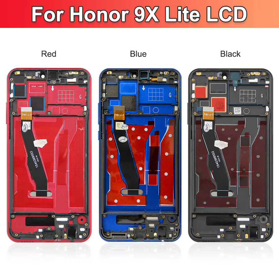 Honor 9X Lite LCD Display Touchscreen Digitizer Montage mit Rahmen in Schwarz 6,4 Zoll - Bild 5
