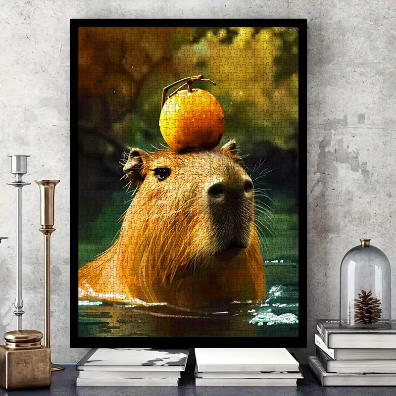 AZNM Capybara DIY-Papierpuzzle, 1.000 Teile - Bild 2