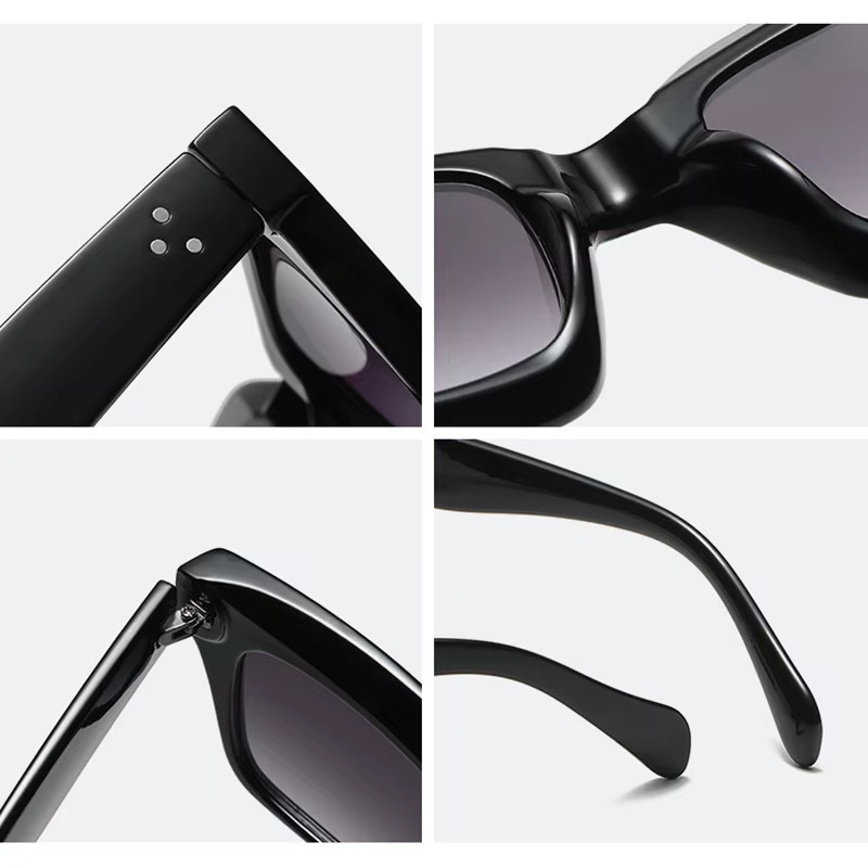 FUQIAN Sonnenbrille, quadratisch, Vollrand, Kunststoff, Unisex - Bild 3