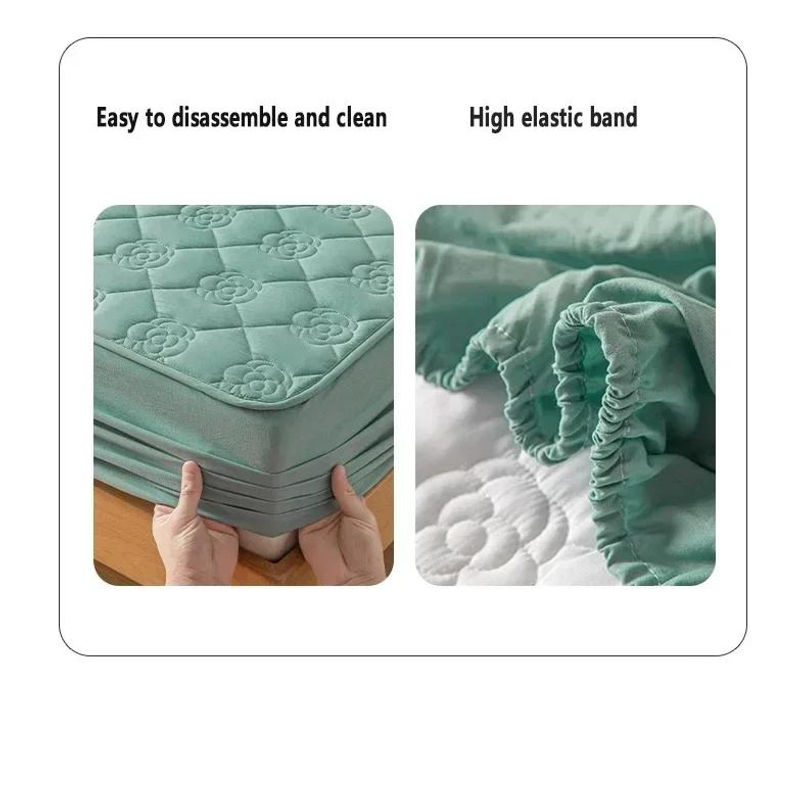 Wasserdichter und antibakterieller Matratzenschoner von Your Warm Home in Beige, atmungsaktives Spannbettlaken aus Mikrofaser, Höhe: 30 cm - Bild 3