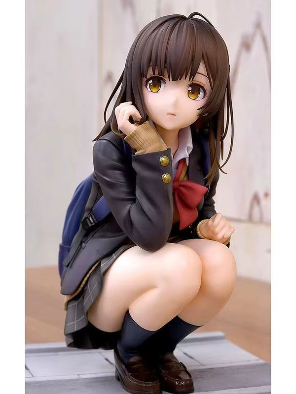 Bandai Anime Figur Ogiwara Sayu Sitzende Schulmädchen Uniform Modell aus Kunststoff, mehrfarbig - Bild 4