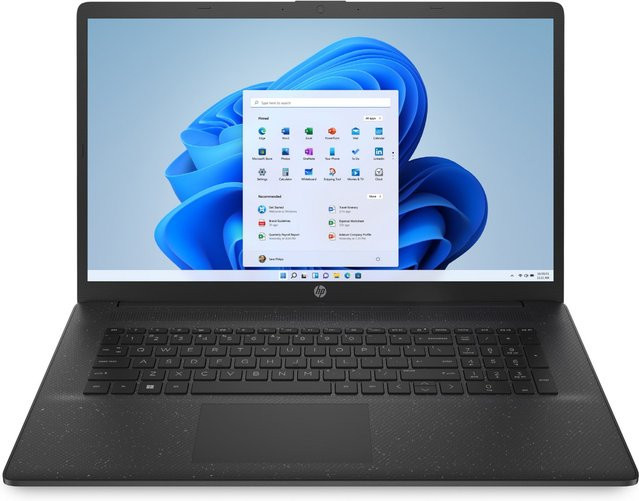 HP Notebook 17-cn0134ng in Jet Black mit 17,3 Zoll Full HD Display, 8 GB RAM, 256 GB SSD und Windows 11 - Bild 1