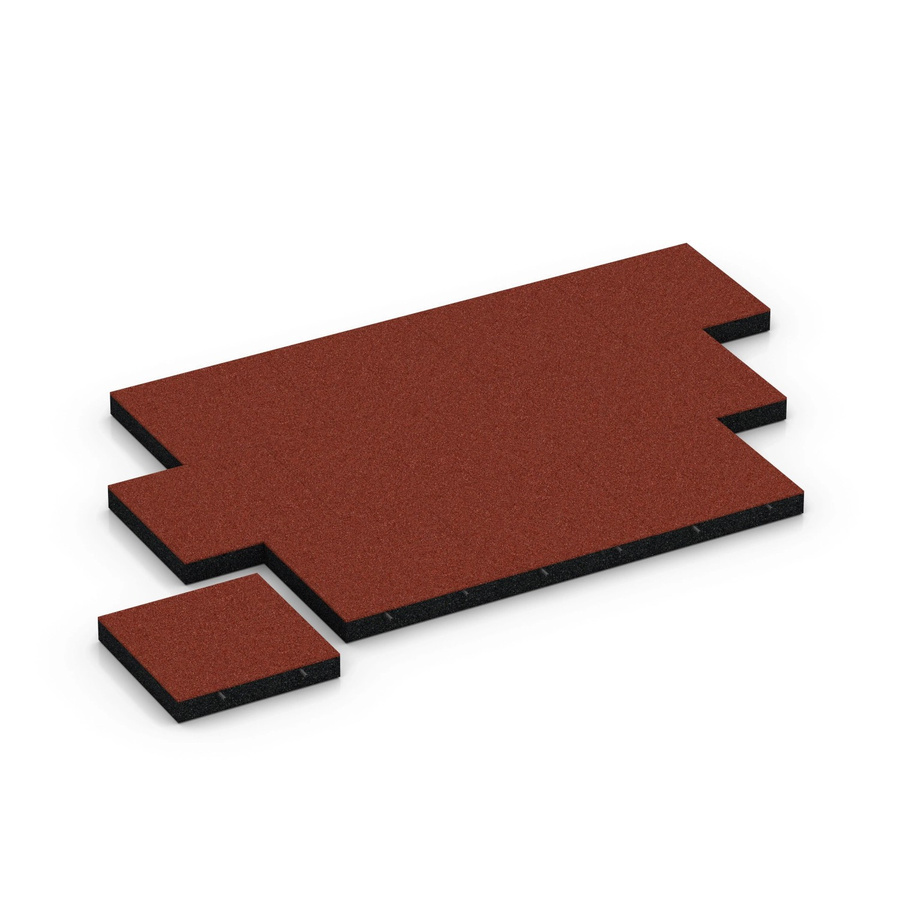 WARCO Fallschutzplatte in Ziegelrot, B/T/H: 50 x 50 x 8 cm - Bild 2