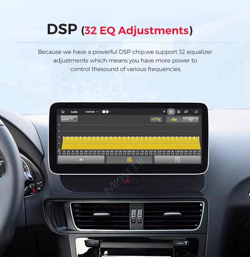 MEKEDE Multimedia-Autoradio mit 10,25 Zoll Display, 8-Kern-System, Carplay, Android Auto und GPS für Audi A5 S5 B8 A4 A4L S4 (2009-2017), Schwarz - Bild 4