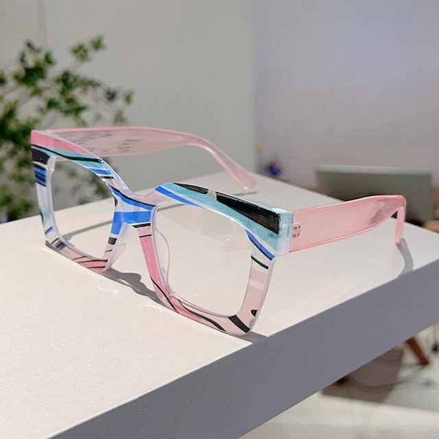 Yiran toy Brille, quadratisch, Vollrand, Kunststoff, multicolor, Unisex - Bild 1