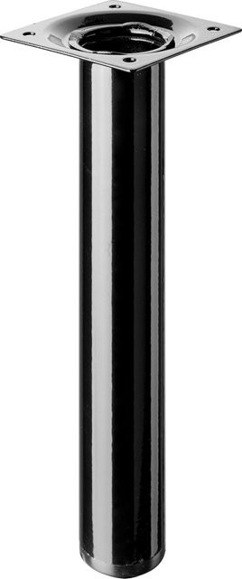 Hettich Tischbein Aluminium Schwarz Matt Durchmesser: 30 mm, Höhe: 200 mm - Bild 1