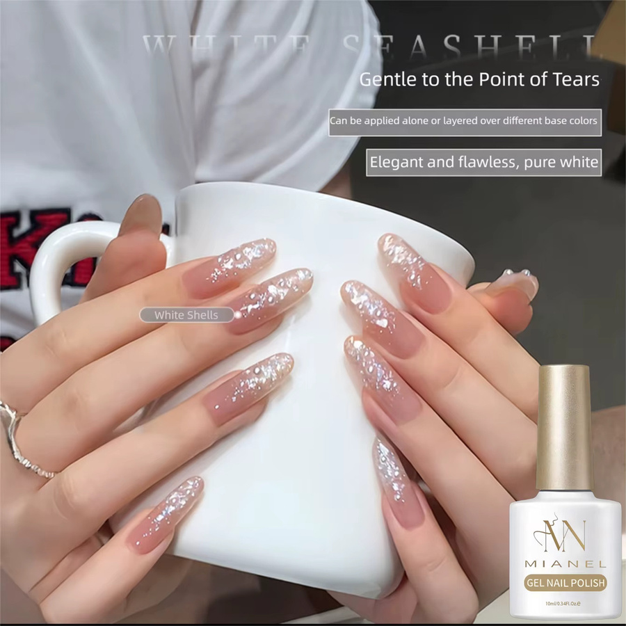 MIANEL Nagellack, Braut-Weiß, Gel, glänzend - Bild 2