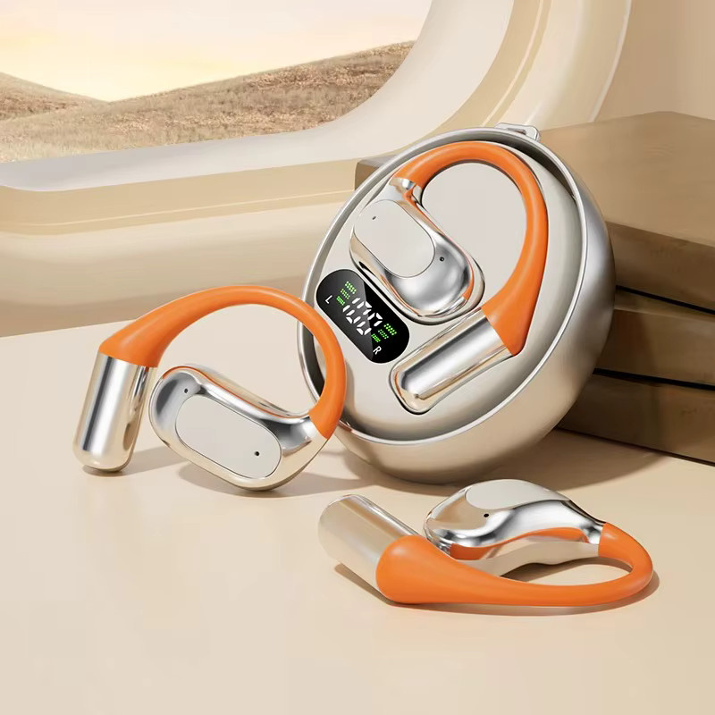 EARDECO Clip-on TWS kabellose Bluetooth-Kopfhörer mit Stereo-Sound und Mikrofon in Weiß für den Sport - Bild 5