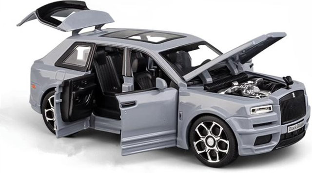 Linyi toy car Rolls Royce Cullinan SUV, Modellauto, 1:32, Metall, mit Licht und Ton, ab 18 Jahren - Bild 1