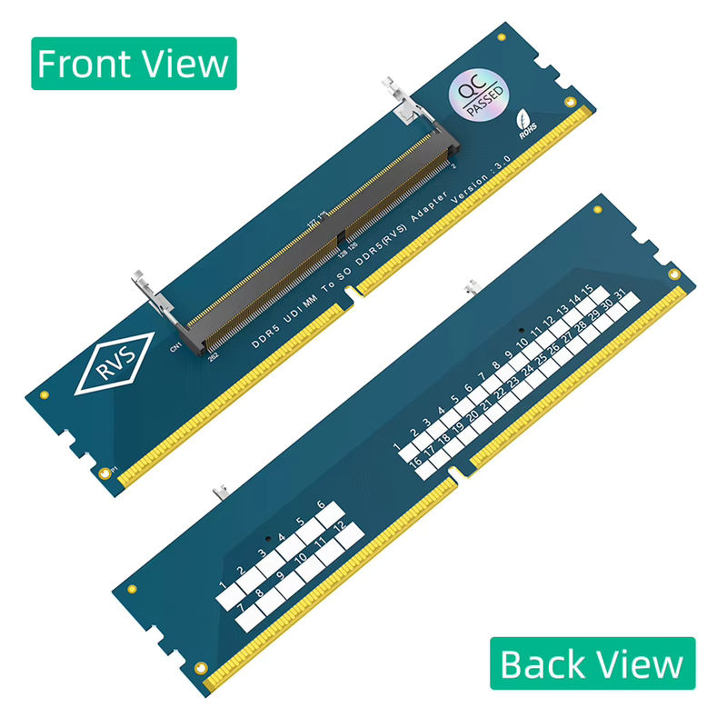 APWIKOGER DDR5 SO-DIMM Gaming Laptop RAM-Speichermodul mit Adapter auf PC DIMM für Desktop, Blau - Bild 4