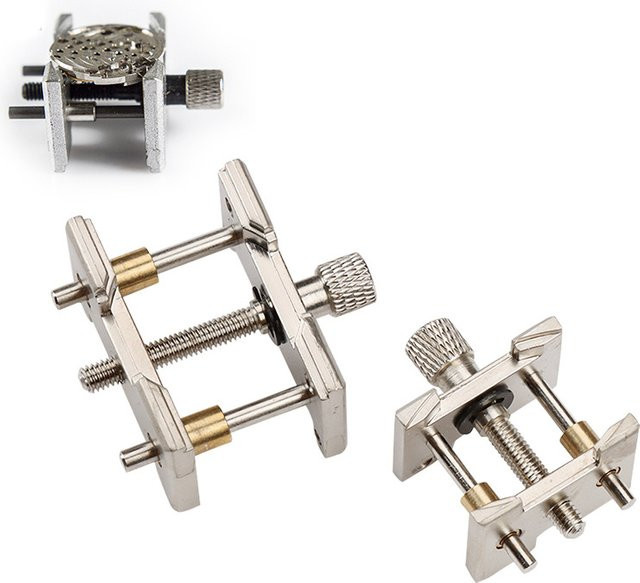 BOXUEQI Uhrwerk Halter Clip Basis, Metall, Silber, Uhrenzubehör - Bild 1