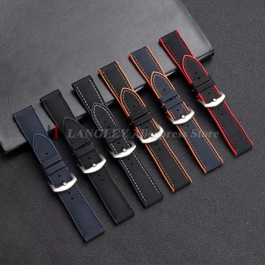 Uhrenarmband Langley, Silikon, Schwarz, Unisex, Wasserdicht - Bild 2