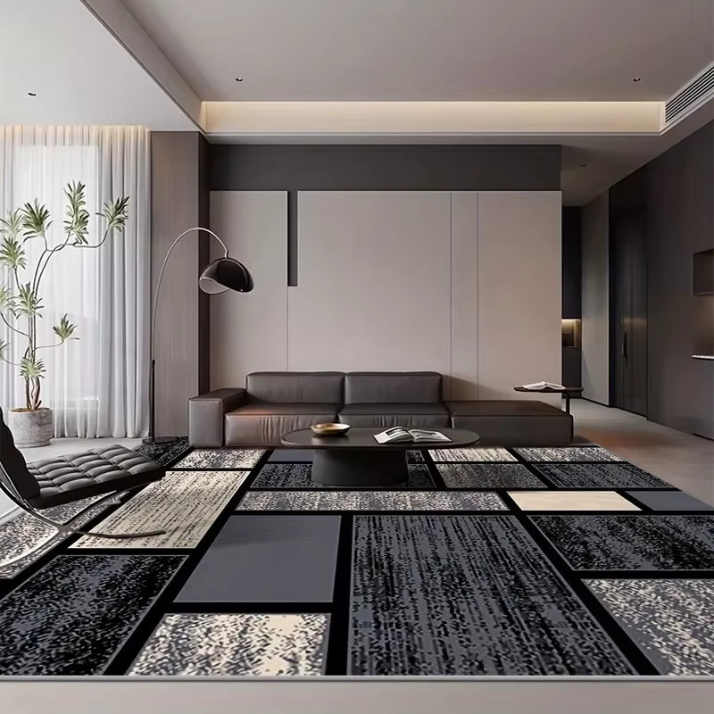 VIKAMA Luxus-Kristallsamt-Teppich in Multicolour für dein Wohnzimmer, B/T: 120 x 80 cm - Bild 2