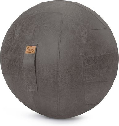 Sitting Ball Sitzball Frankie in Anthrazit mit Lederimitat in Vintage-Optik, Durchmesser: 65 cm - Bild 1