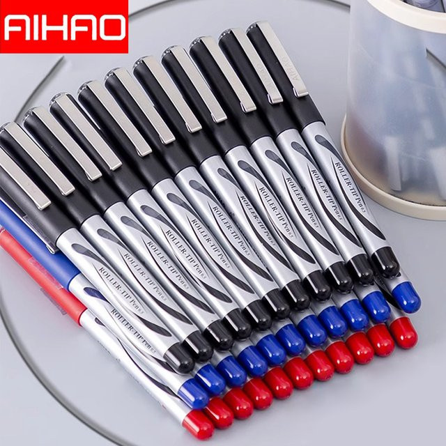 Aihao Gel-Stifte mit großer Kapazität für Schule und Signatur in Schwarz, Rot und Blau - Bild 1