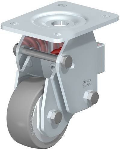 Blickle BHF-ALTH 101K-3-AS-FA Bockrolle gefedert in Silber und Grau, Rad-Durchmesser: 100 mm, Tragfähigkeit: 350 kg - Bild 1