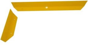 Schake Schrammbord Stahlwinkel mit 45 Grad Gehrung als Anfahrschutz für Gabelstapler und Hubwagen, Farbe: Gelb, Material: Stahl, B/H/T: 150 x 100 x 10 mm, Gesamtlänge: 1500 mm - Bild 1