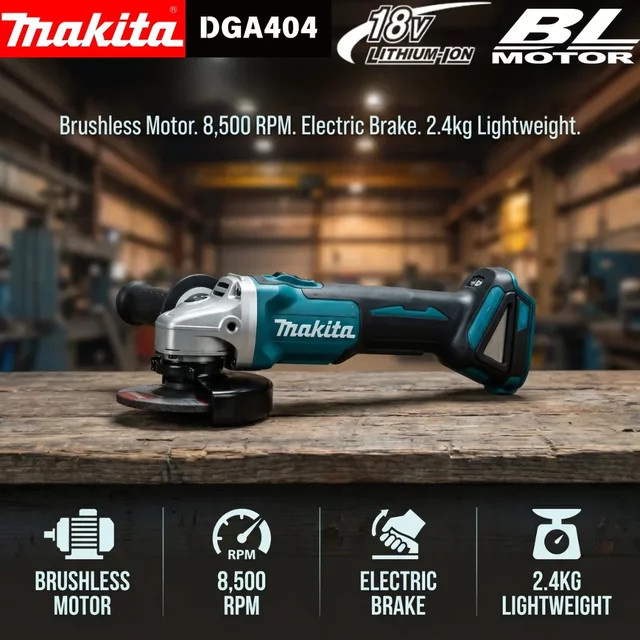 Makita DGA404 LXT 18V Akku-Winkelschleifer mit bürstenlosem Motor, 125 mm Durchmesser - Bild 1