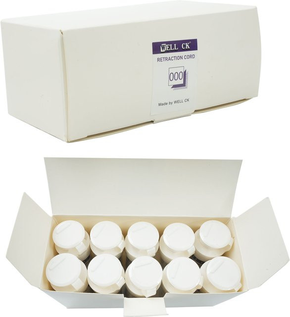 Flex-Well Gingivalretraktionsfaden aus Baumwolle, 10 Flaschen, 5 Größen - Bild 1