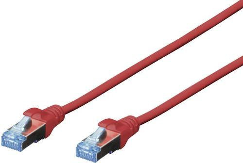 DIGITUS CAT 5e SF/UTP Ethernet LAN Patchkabel in Blau oder Rot - Bild 1