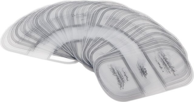 100 Stück TOMTOP JMS Kuchenrandfolie Halbkreis Transparent aus Kunststoff als Backkragen Zubehör - Bild 1