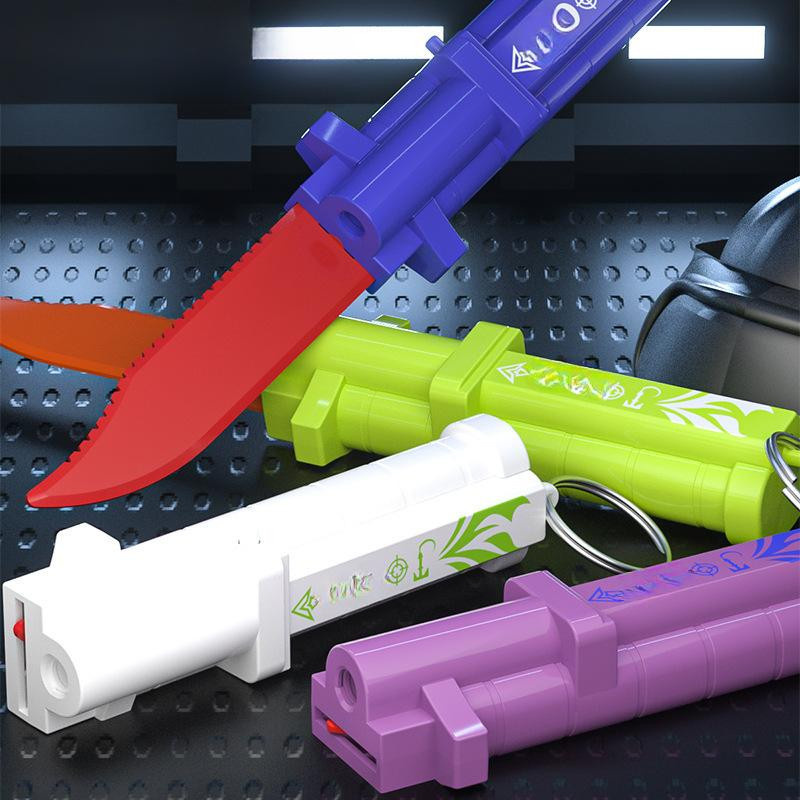 Yiran bag 2-in-1 Kleines Radieschen Spielzeugpistole Karottenmesser Mini-Modell Fidget Toy - Bild 2