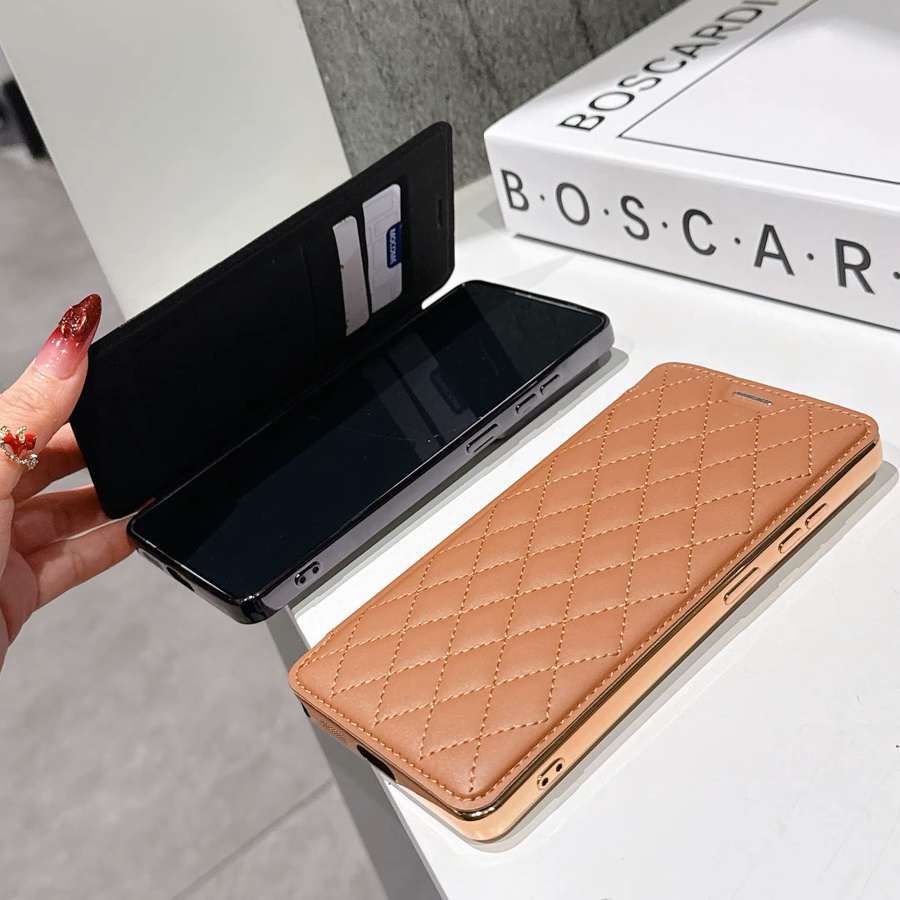 Samsung Flip-Wallet-Hülle aus PU-Leder mit Kartenfächern und Magnetverschluss in Grau für Galaxy S26, S22 Ultra, S25 Edge, S24FE und S23 mit kabelloser Ladefunktion - Bild 2