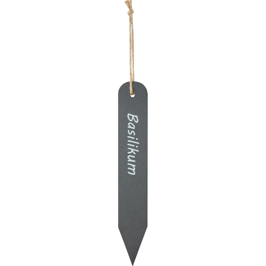 Kräuterstecker Basilikum aus Steingut in Natur, H x B x T: 21 x 3,3 x 0,5 cm - Bild 2
