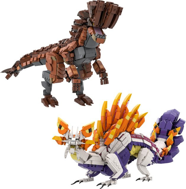 GOBRICKS Monster Hunter Barroth Mizutsune, Bausteine Modell, Drachen Monster - Bild 1