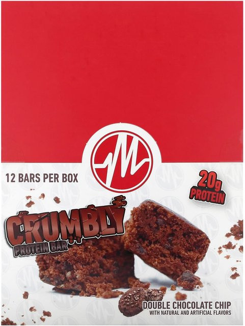Metabolic Nutrition Crumbley Proteinriegel Double Chocolate Chip 12 x 75 g - Bild 1