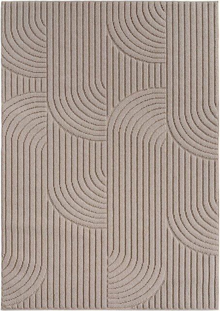 Ayyildiz Flachgewebeteppich Helix Beige mit modernem Design, Breite: 60 cm, Länge: 110 cm - Bild 1