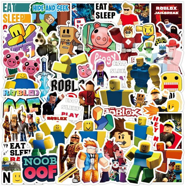 Roblox Aufkleber, 100 Stück, selbstklebend, wasserfest, Vinyl-Abziehbilder - Bild 1