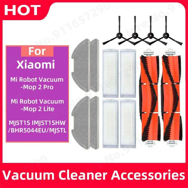 Xiaomi Mi Robot Vacuum-Mop 2 Pro/Lite Zubehör-Set mit Hepa-Filter, Wischmopp, Hauptbürste und Seitenbürste in Weiß - Bild 1