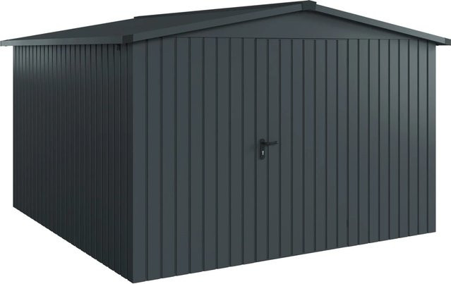 Hörmann EcoStar Gerätehaus Euroline Satteldach 1-flg in Anthrazitgrau B: 333 cm x T: 325 cm - Bild 1