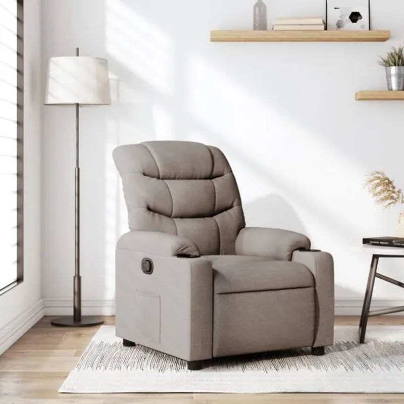 Vidaxl Relaxsessel aus Polyester in Taupe Meliert - Bild 1