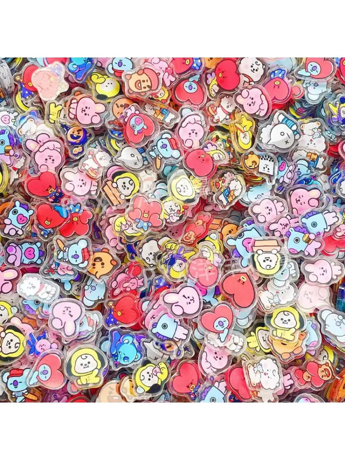 LINE FRIENDS BT21 Acrylplatten DIY Zubehör, 40-teiliges Set - Bild 2