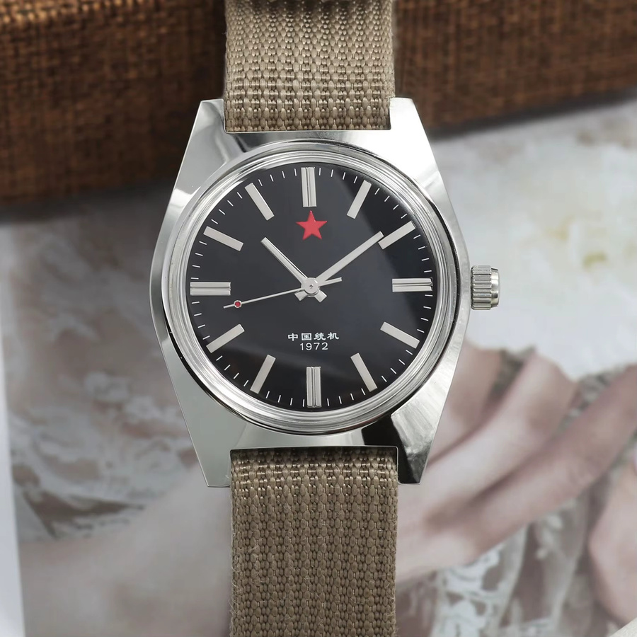 HEIMDALLR Armbanduhr, Handaufzug, Edelstahl, 36 mm, Herren, Schwarz - Bild 2