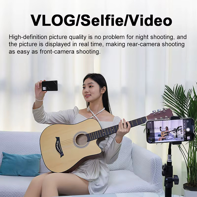 luxuglow Magnetischer kabelloser Selfie-Rückkamera-Monitor für Smartphone, Camcorder und Objektiv für Vlog und Live-Stream - Bild 6
