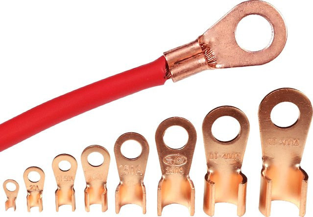FATO Kupfer OT Terminal Nicht Isolierte Ringkabelschuhe für Batterie und Kabel 10-100A - Bild 1