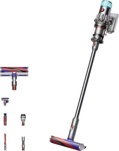 Dyson V12 Origin Nickel Akku-Zyklon-Staubsauger beutellos in Silver/Black mit HEPA-Filter und Turbo-Bürste - Bild 1