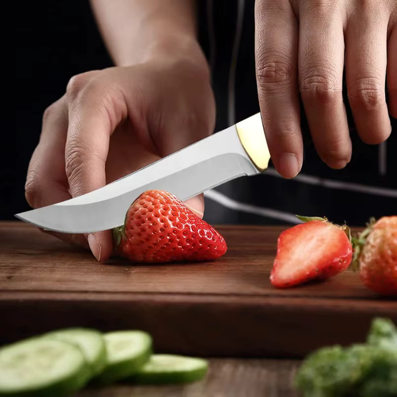 InLeung Chef Cleaver Allzweckmesser mit Handschmiede-Klinge und Holzgriff inklusive Schutzhülle - Bild 5