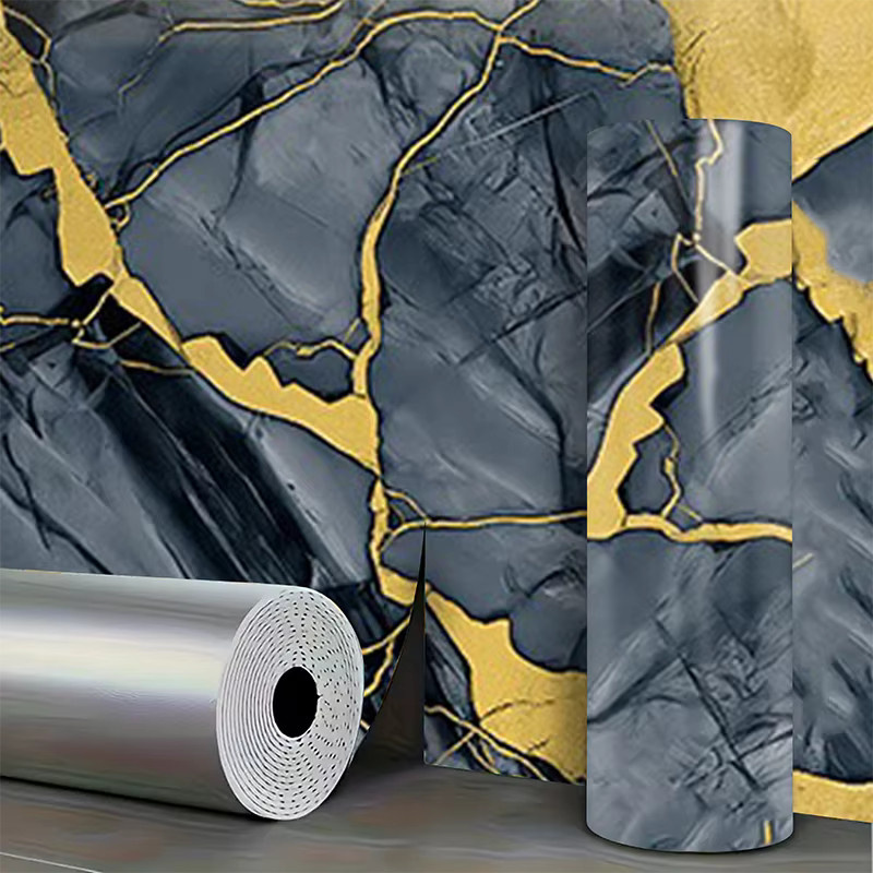 Selbstklebende Wandtapete mit Marmormuster von ctzsoop, wasserfester PVC Wandaufkleber, Breite: 40 cm - Bild 2